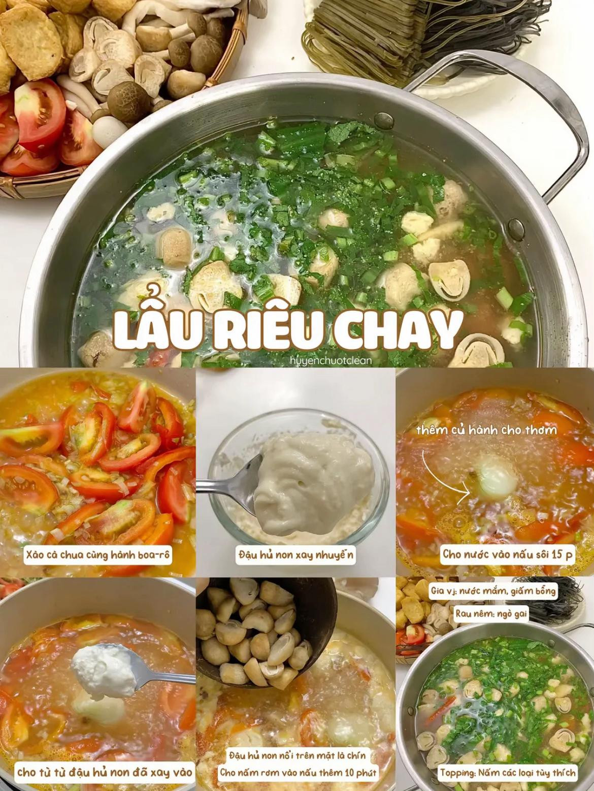 4 công thức lẩu ngon cho cuối tuần: Lẩu măng chua cá hồi, lẩu riêu chay, lẩu Thái và lẩu nấm