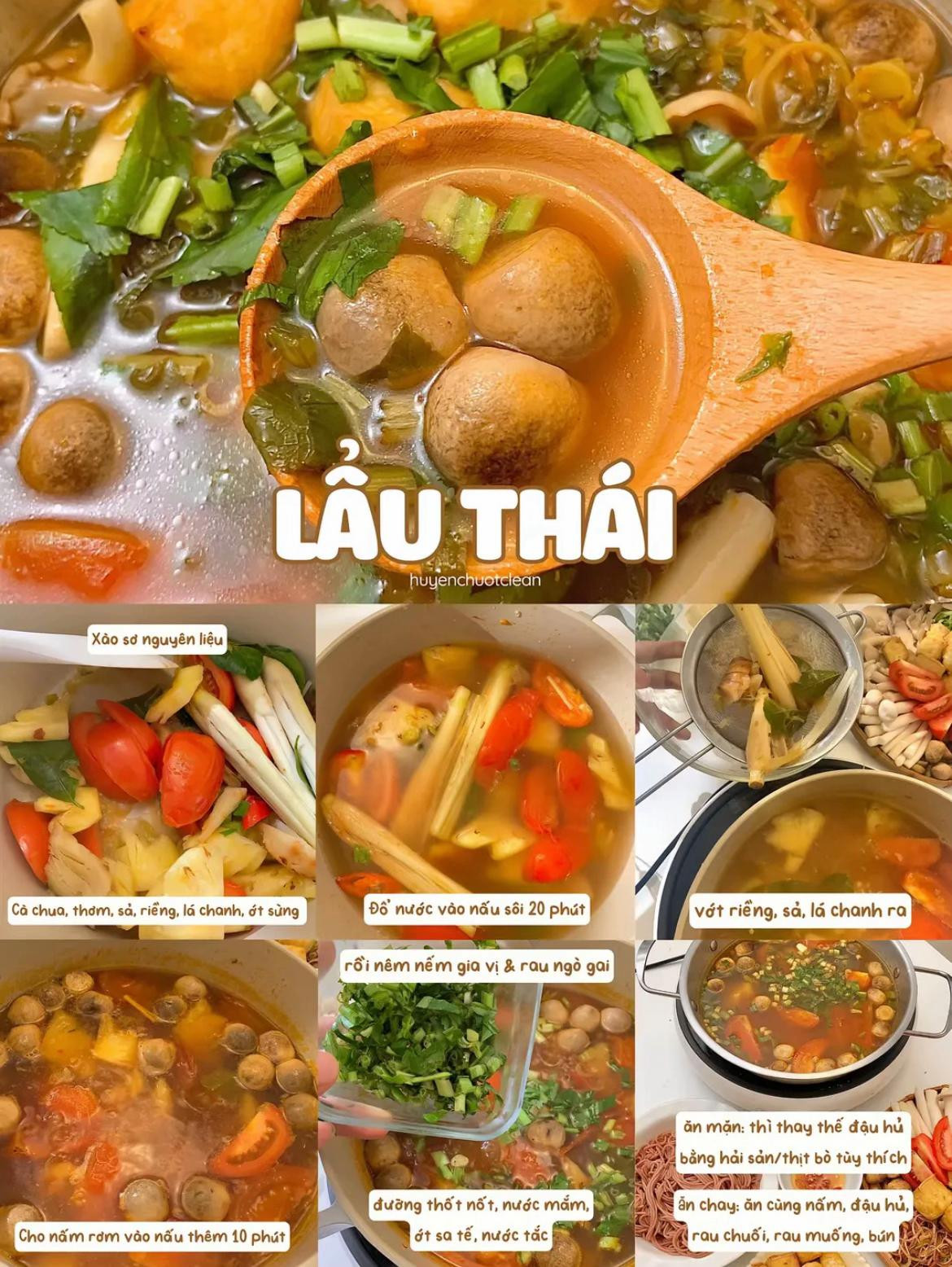 4 công thức lẩu ngon cho cuối tuần: Lẩu măng chua cá hồi, lẩu riêu chay, lẩu Thái và lẩu nấm