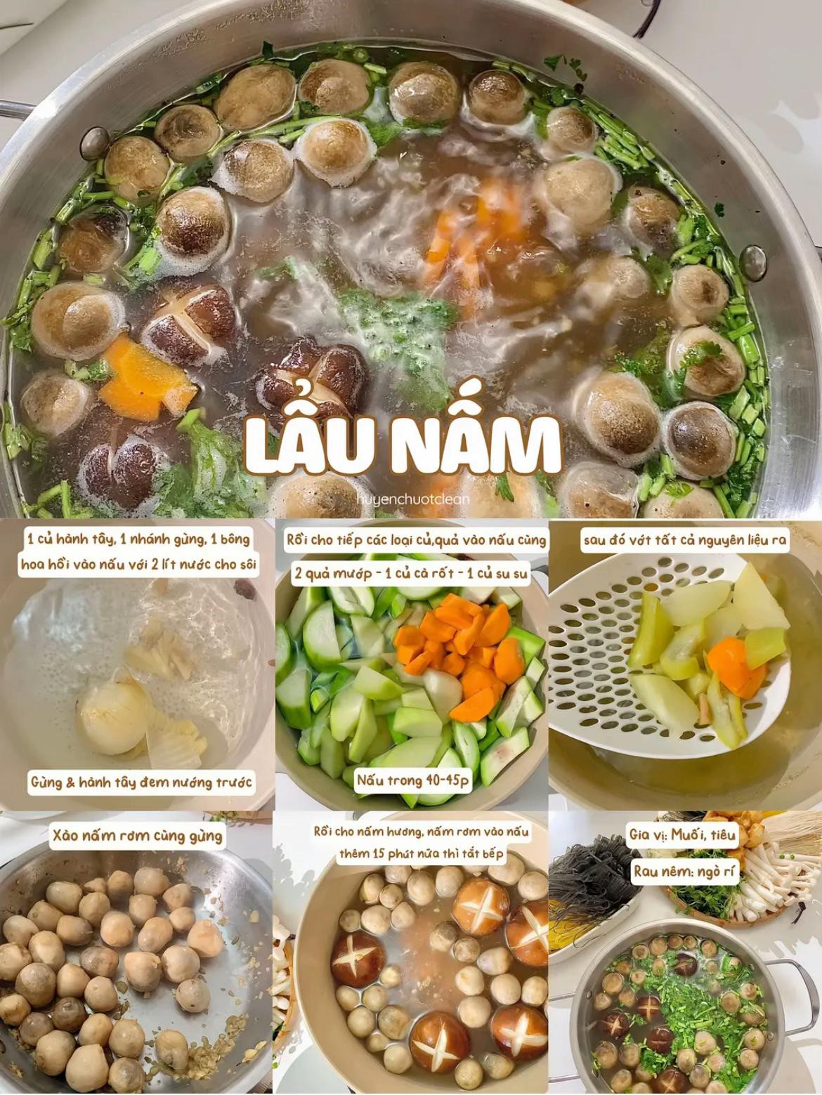 4 công thức lẩu ngon cho cuối tuần: Lẩu măng chua cá hồi, lẩu riêu chay, lẩu Thái và lẩu nấm