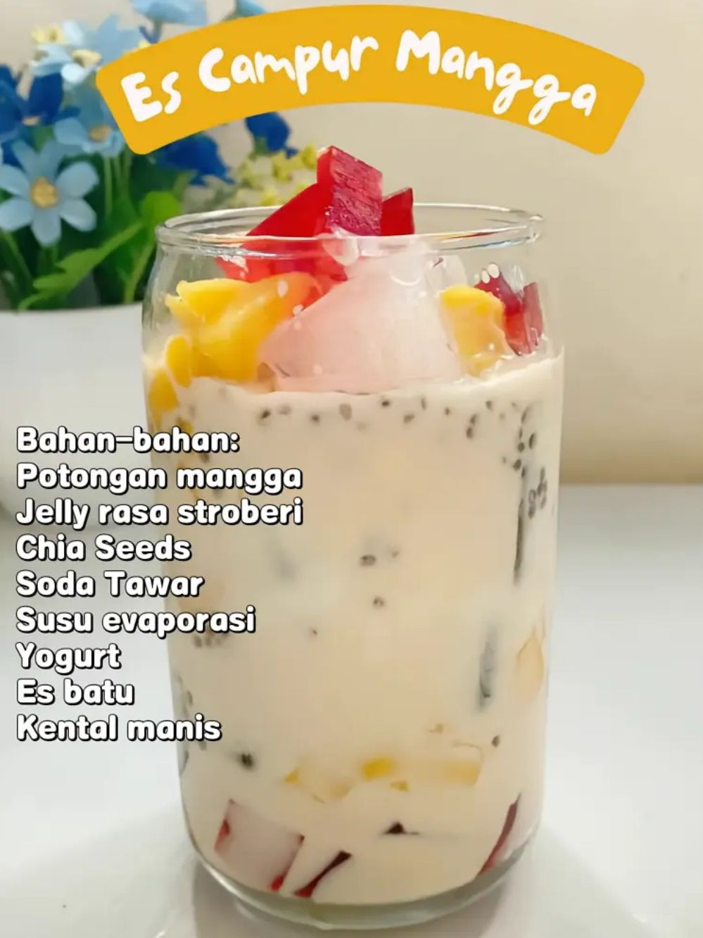 4 Ide Takjil Serba Mangga: Es Campur, Smoothie Oat & Milk, Mango Oreo Yogurt Drink, và Mango Sago