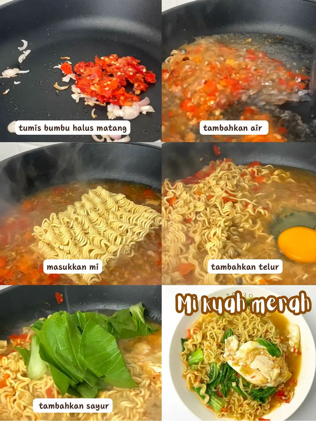 4 Indomie Hack: Seblak Mi, Mi Nyemek, Mi Kuah Merah & Mi Kocok