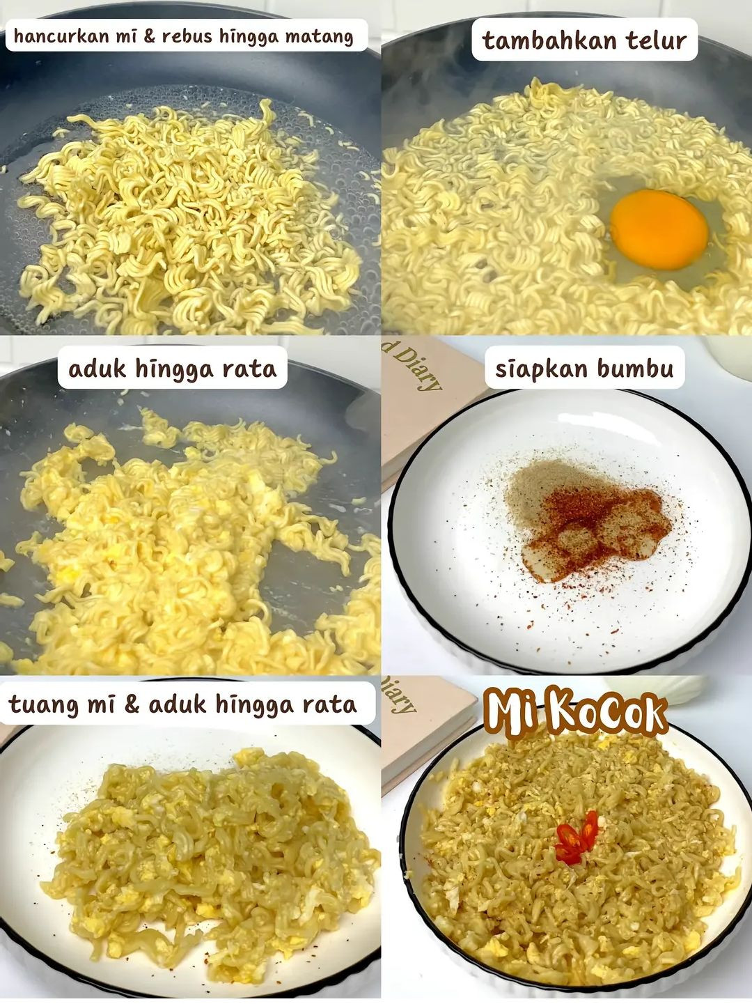 4 Indomie Hack: Seblak Mi, Mi Nyemek, Mi Kuah Merah & Mi Kocok