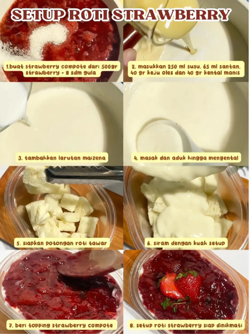 4 Kreasi Setup Roti Tawar: Milo, Mangga, Strawberry và Jasuke