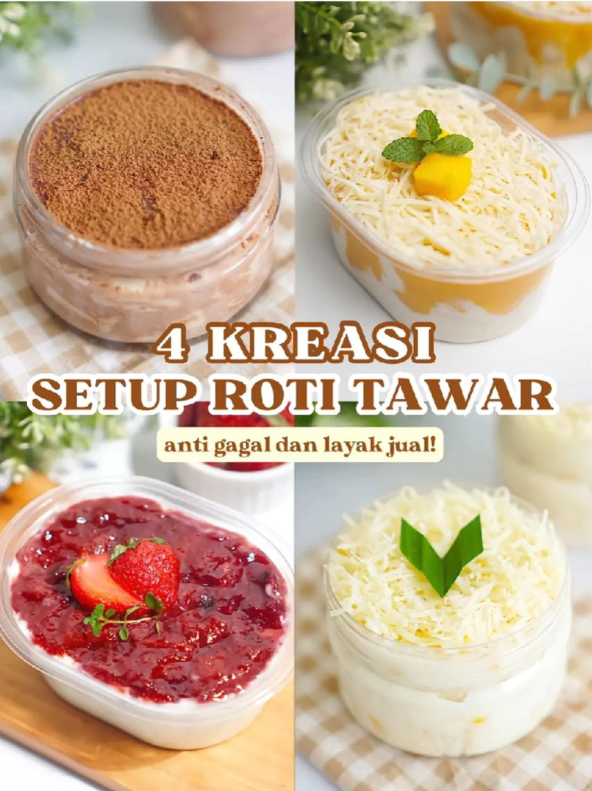4 Kreasi Setup Roti Tawar: Milo, Mangga, Strawberry và Jasuke
