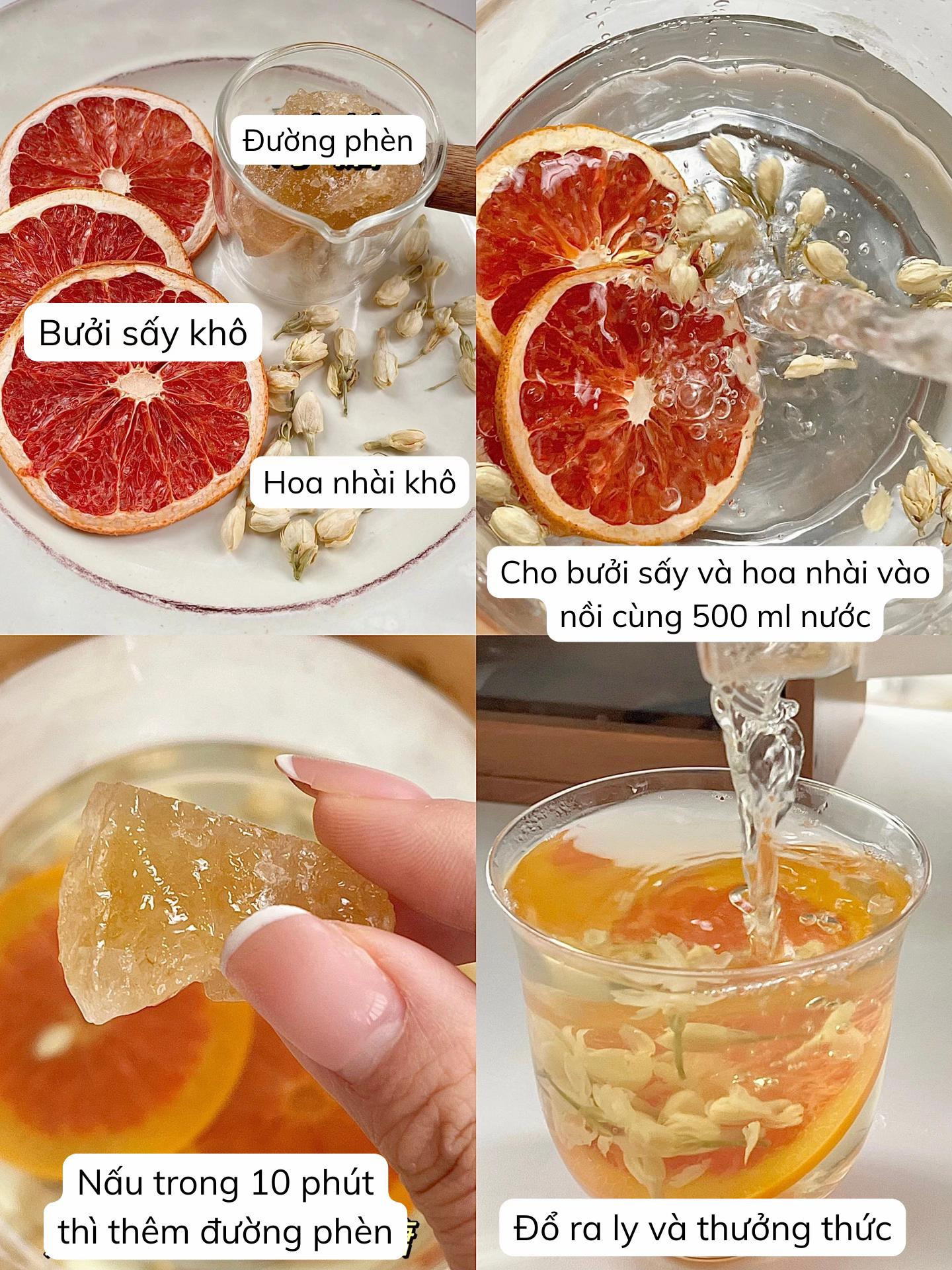 4 loại trà thơm đẹp da: Trà vỏ quýt hoa quế, trà nhài bưởi và các công thức trà dưỡng nhan