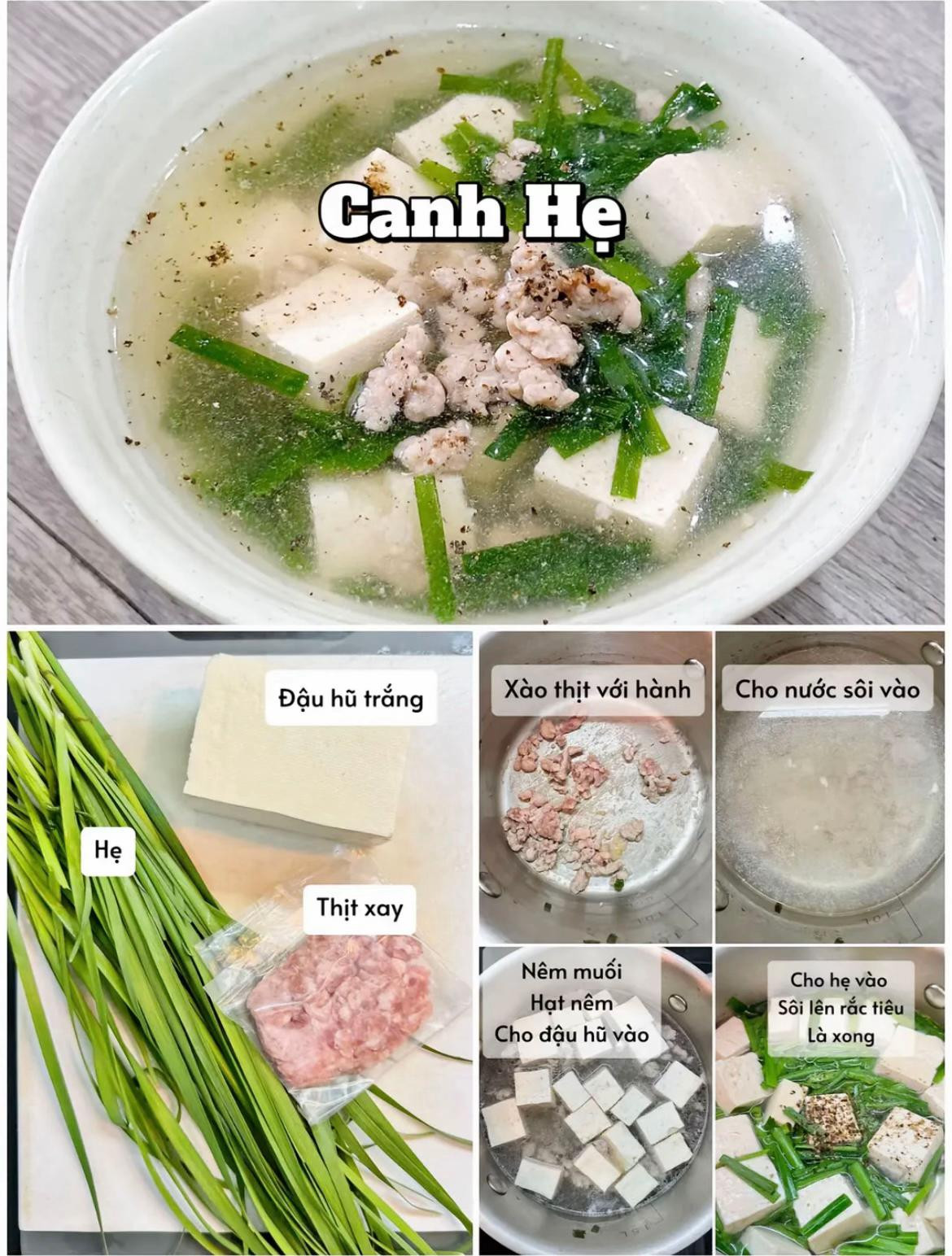 4 Món Canh Giúp Bổ Máu: Bí Đao Nấu Gà, Củ Dền Thịt Xay, Hẹ Đậu Hũ và Củ Cải Trắng