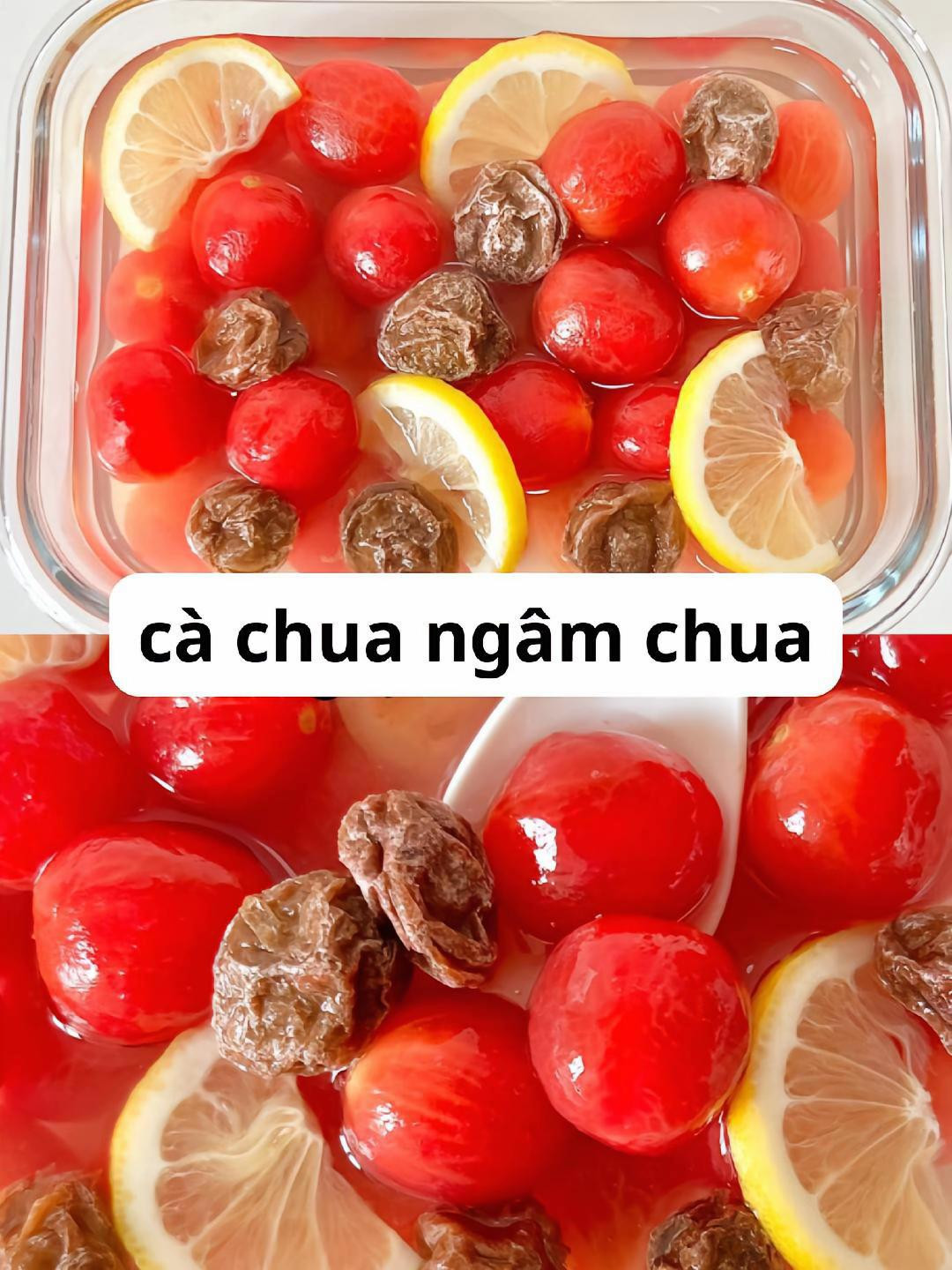4 món muối chua ăn ngon lạ miệng: củ cải ngâm chua, cà chua ngâm chua, dưa chuột và rau sống