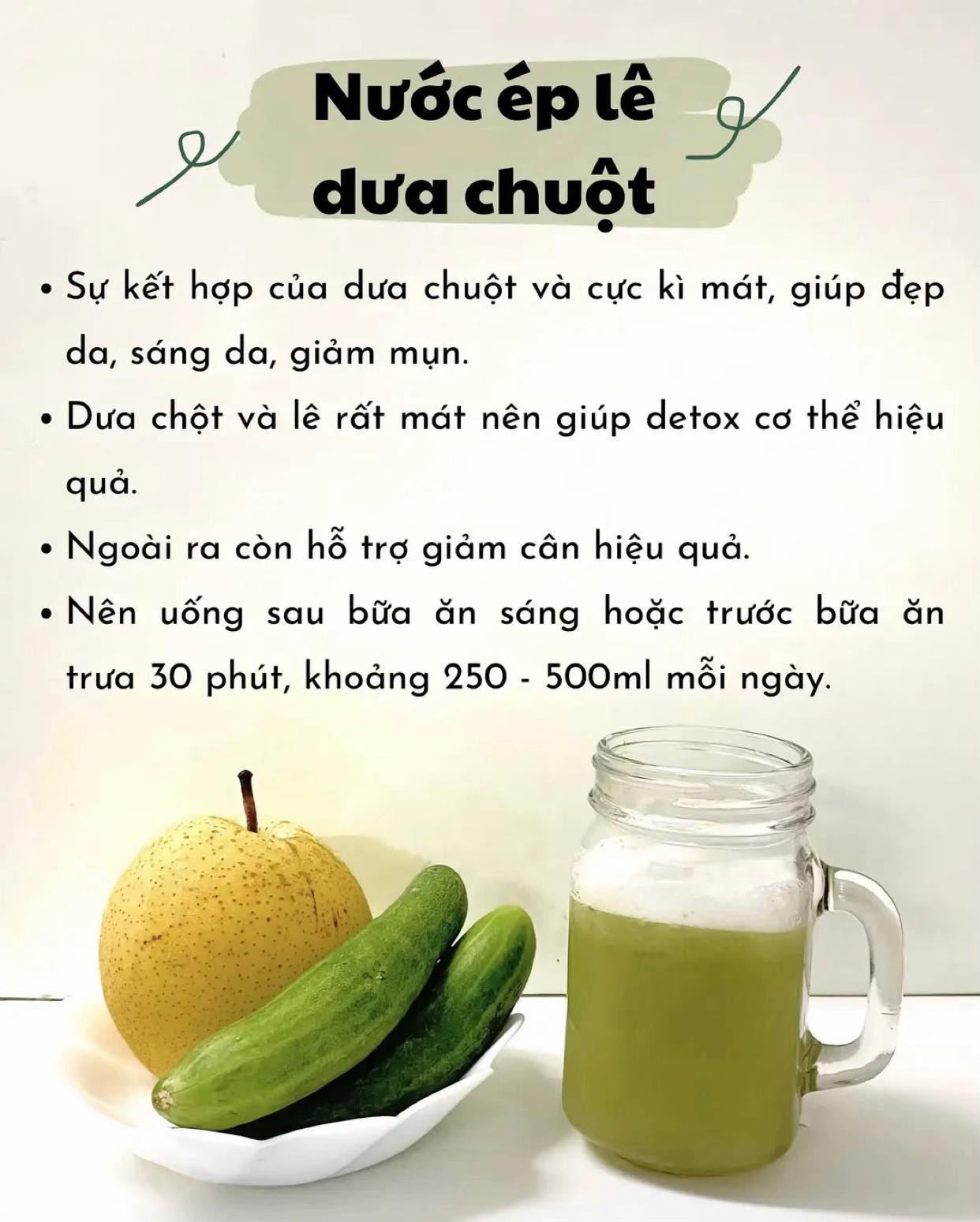 4 thức uống đẹp da đẹp dáng: Nước ép lựu, táo lê, ổi và lê dưa chuột