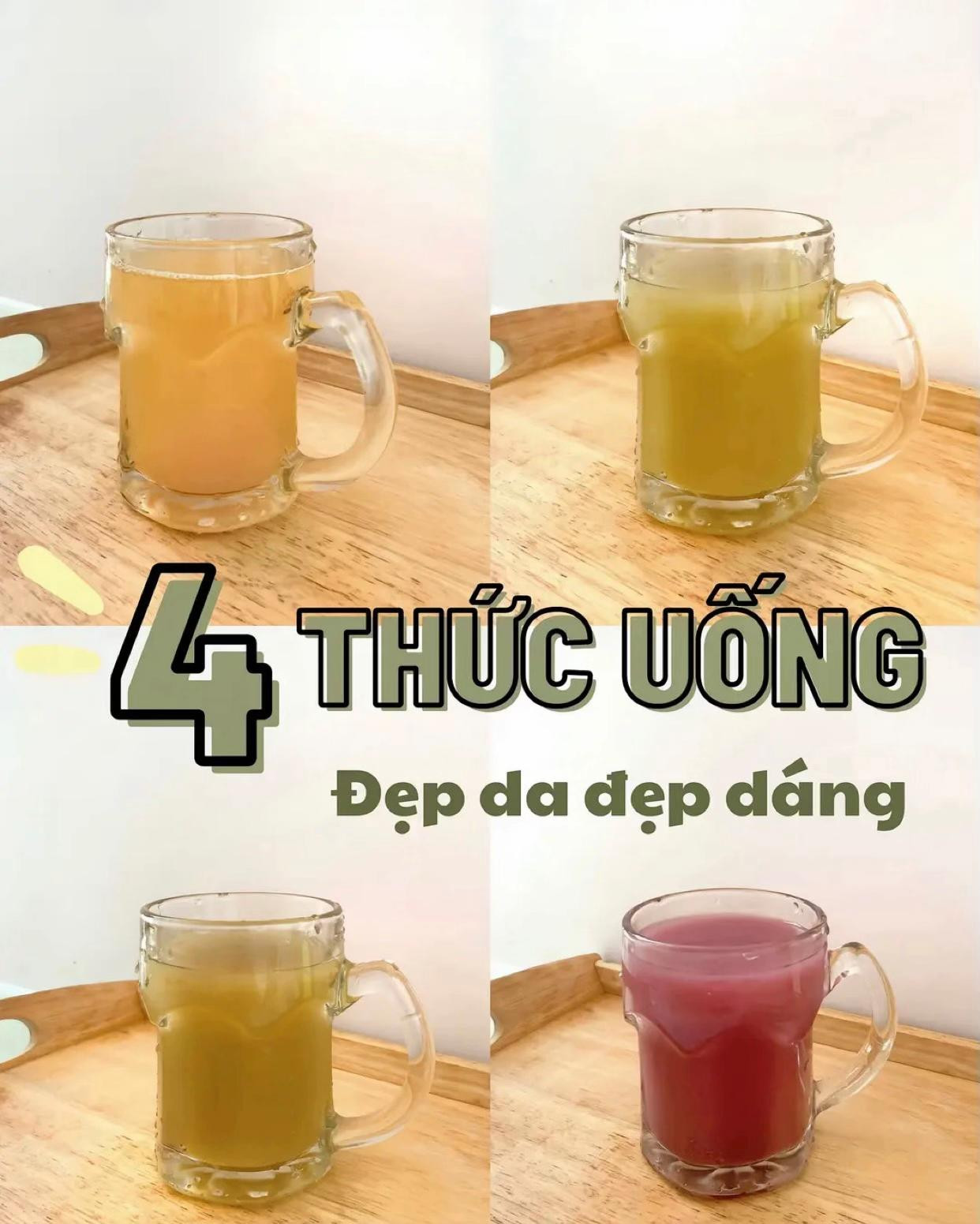 4 thức uống đẹp da đẹp dáng: Nước ép lựu, táo lê, ổi và lê dưa chuột