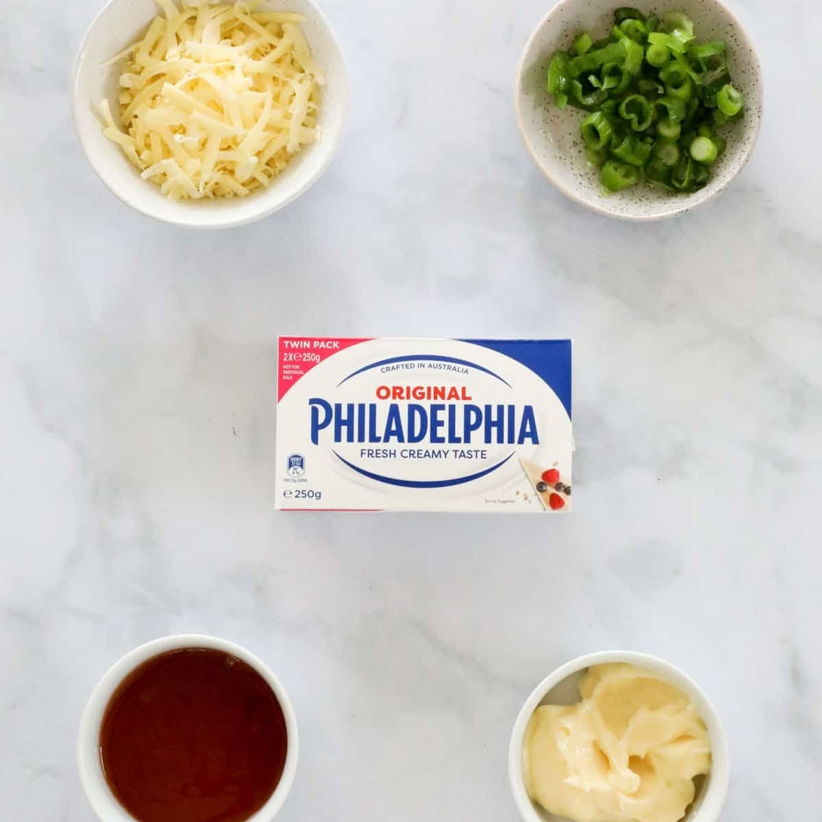 5-Minute Cream Cheese Dip with Sweet Chilli and Spring Onions