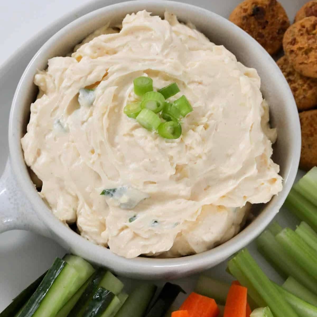 5-Minute Cream Cheese Dip with Sweet Chilli and Spring Onions