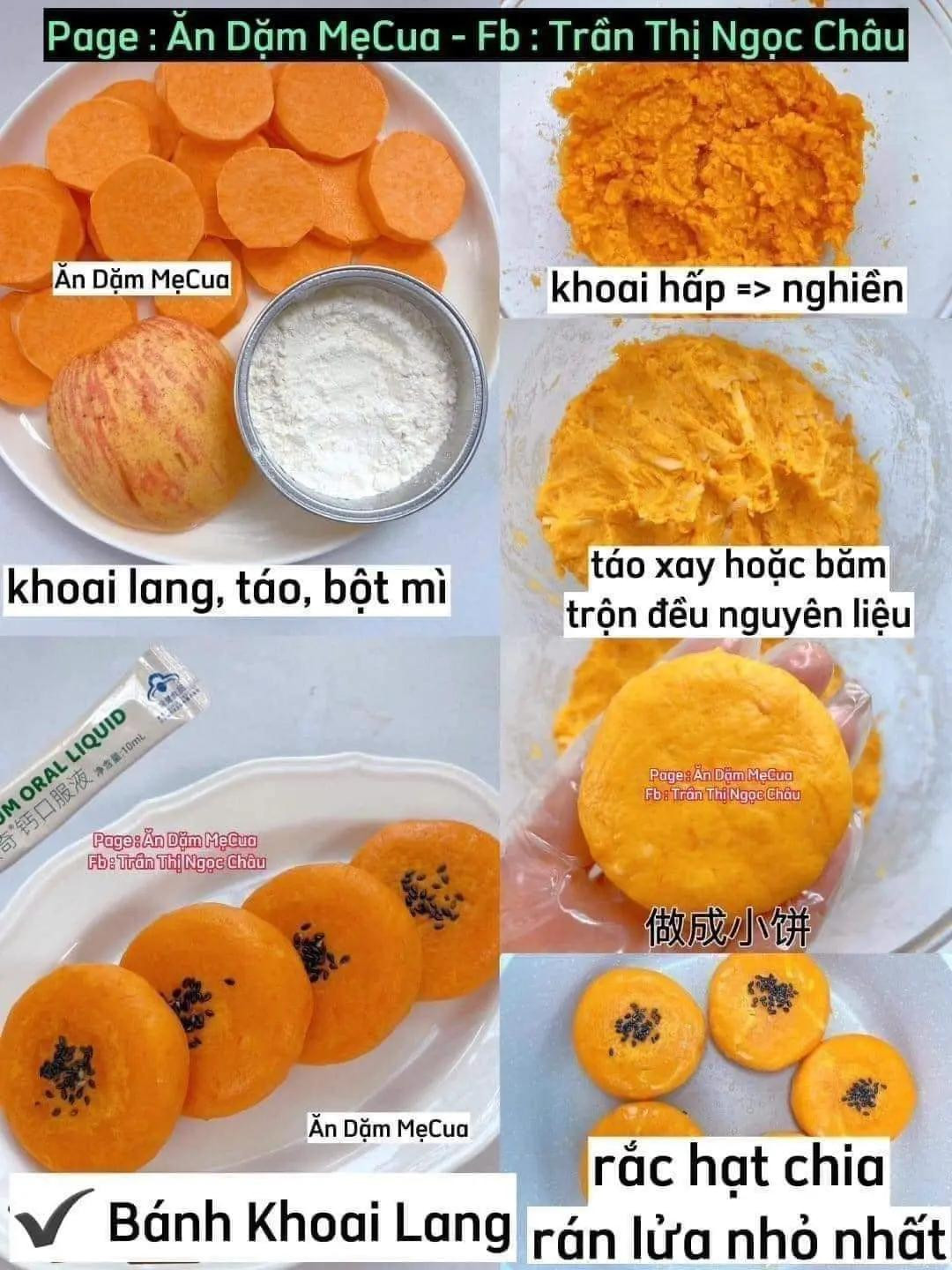 6 Công Thức Bánh Rau Củ Hấp Không Trứng Cho Bé Ăn Dặm