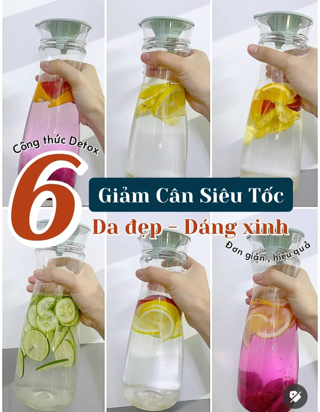 6 Công Thức Nước Detox Giảm Cân Siêu Tốc, Đẹp Da Và Săn Dáng Từ Trái Cây