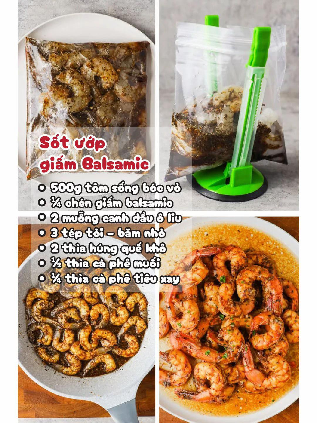 6 công thức sốt tôm ngon tuyệt: chanh tỏi, ngọt cay, barbecue, mật ong mù tạc, balsamic và ớt xanh chanh