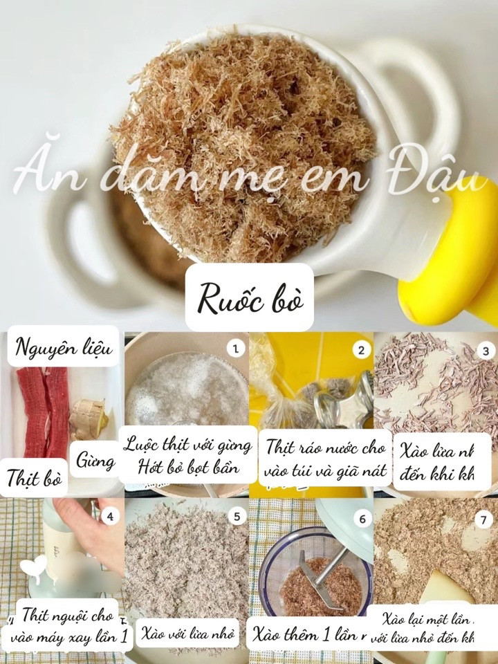 6 Loại Ruốc Dinh Dưỡng Cho Bé Yêu: Cá Hồi, Bò, Gà, Tôm, Thịt Heo Cải Bó Xôi