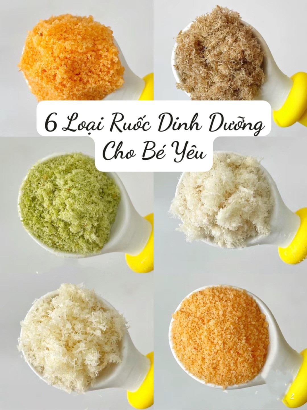 6 Loại Ruốc Dinh Dưỡng Cho Bé Yêu: Cá Hồi, Bò, Gà, Tôm, Thịt Heo Cải Bó Xôi