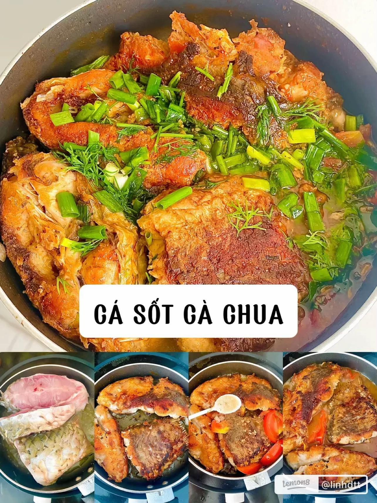 6 món ăn ngon từ 6 loại thịt khác nhau: vịt om ngũ vị, cá sốt cà chua, gà sốt cay