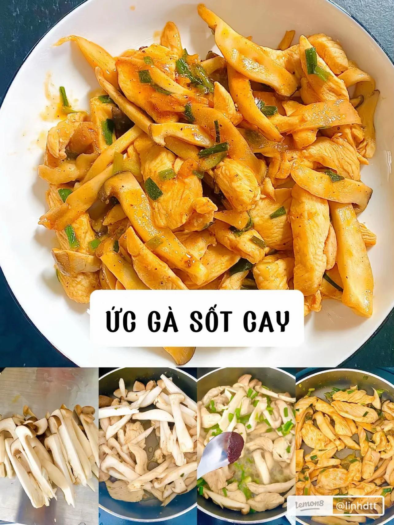 6 món ăn ngon từ 6 loại thịt khác nhau: vịt om ngũ vị, cá sốt cà chua, gà sốt cay