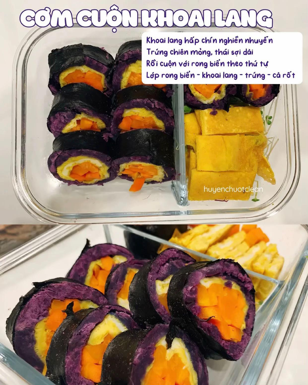 6 Thực đơn healthy khi chán cơm: Cơm cuộn khoai lang, bò lúc lắc, nui sốt thịt băm, mì ý sốt tôm bơ tỏi