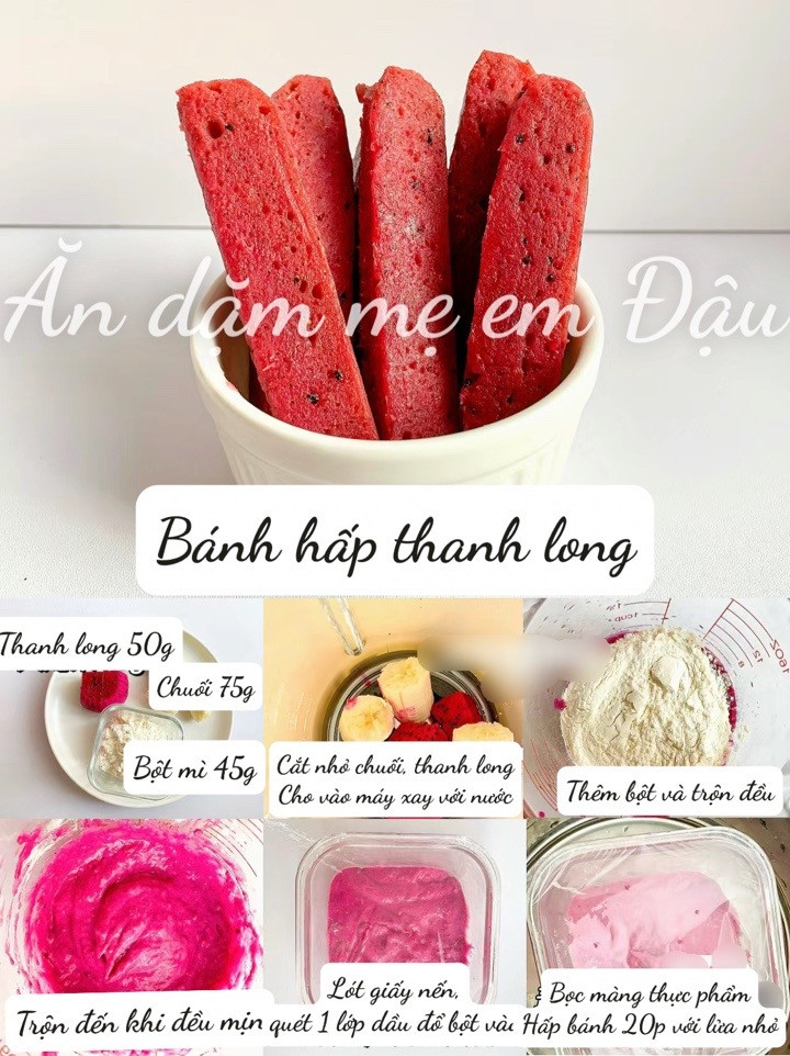 9 Loại Bánh Hấp Cho Bé Phiên Bản Không Trứng: Bí Đỏ, Khoai Lang, Bông Cải Xanh, Táo Cà Rốt