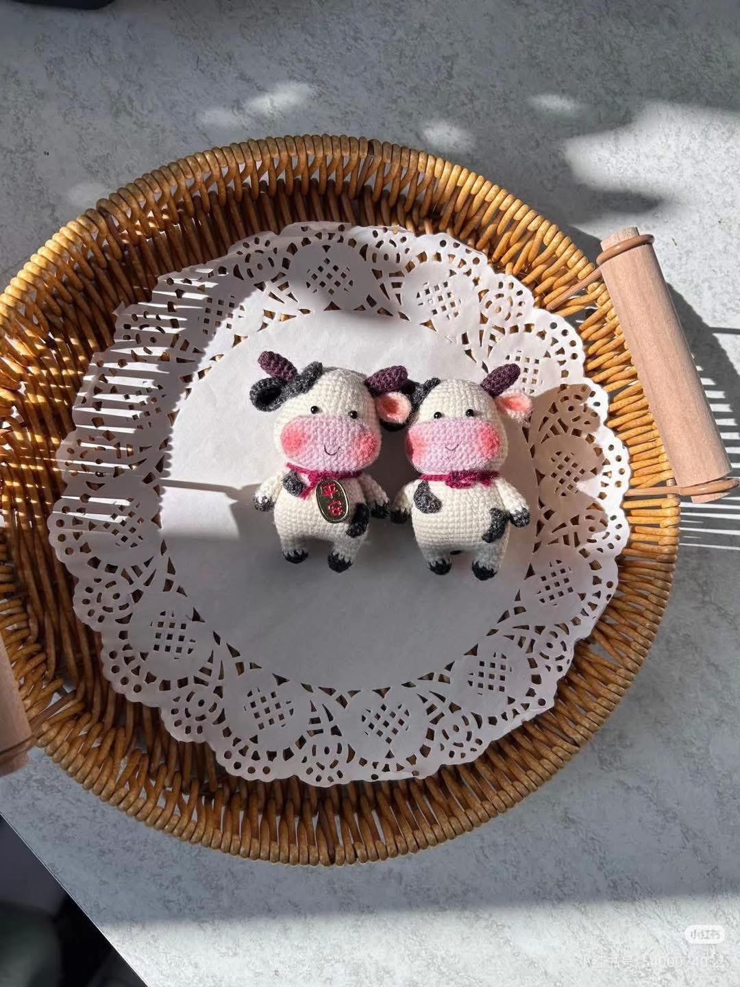 Adorable Crochet Cow Amigurumi Pattern Chart