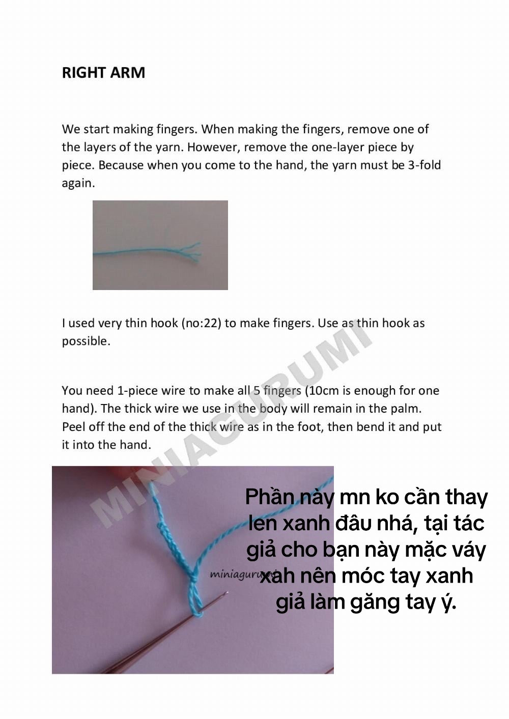 Advanced Crochet Pattern for Articulated Amigurumi Doll Legs and Body by Miniaigurumi