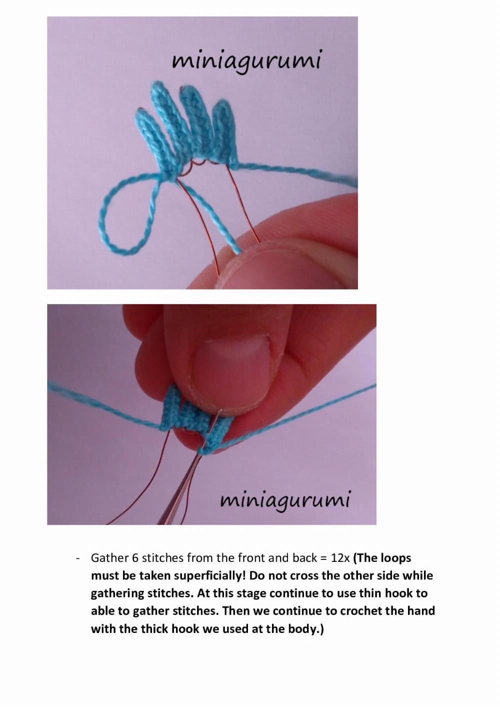 Advanced Crochet Pattern for Articulated Amigurumi Doll Legs and Body by Miniaigurumi