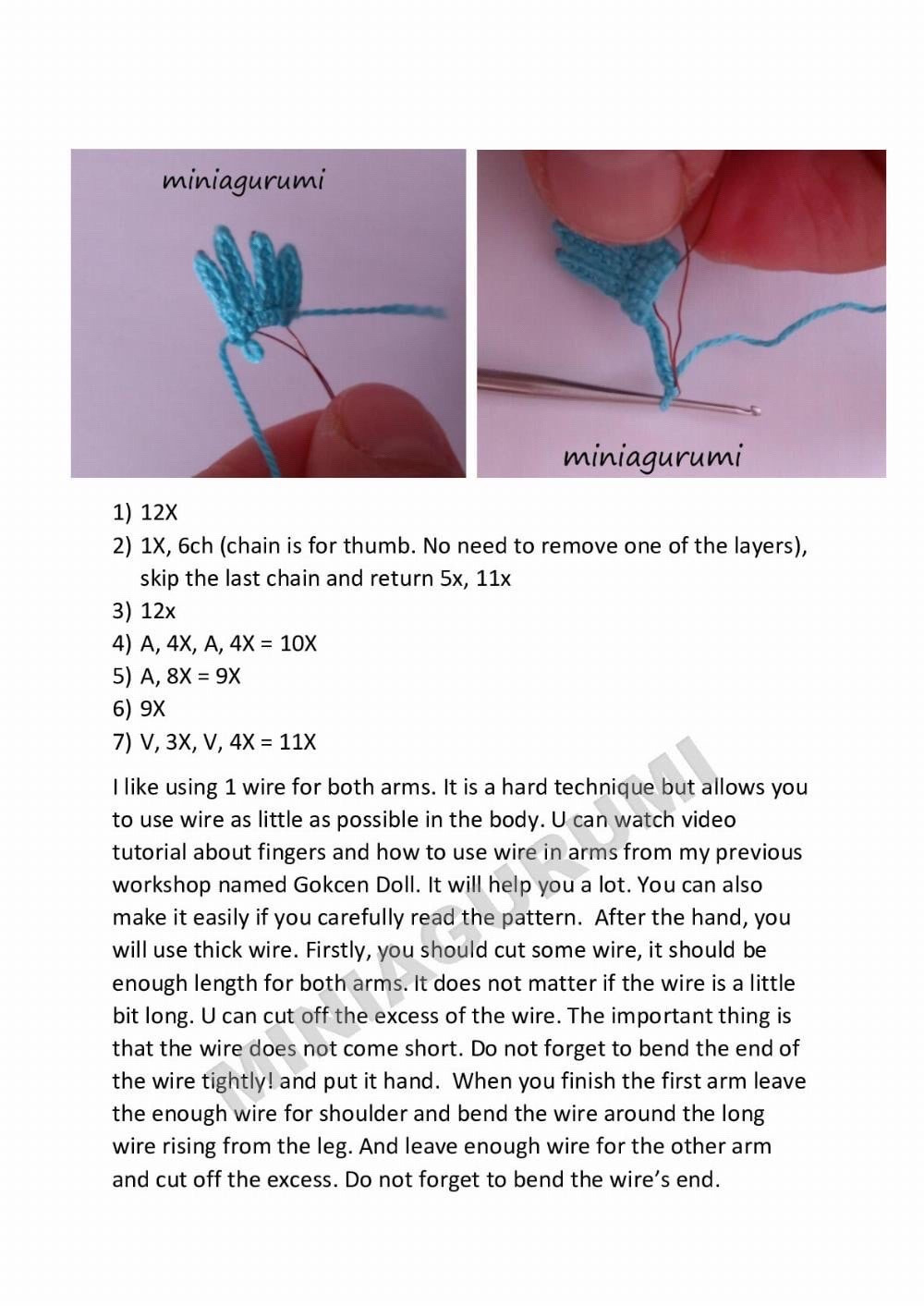 Advanced Crochet Pattern for Articulated Amigurumi Doll Legs and Body by Miniaigurumi