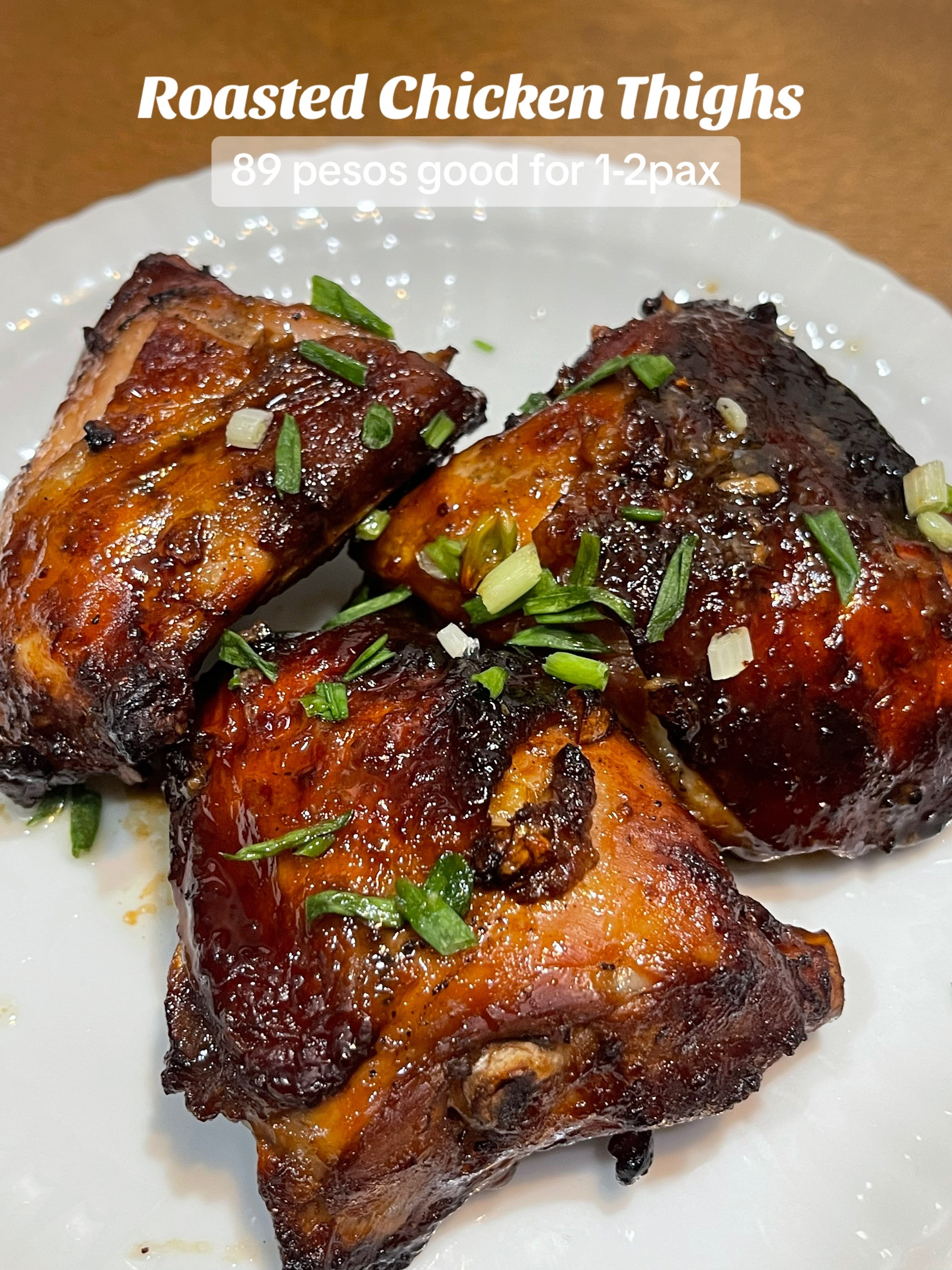 Affordable Roasted Chicken Thighs Recipe: Budget-Friendly Filipino Home Cooking with Oyster Sauce and Soy Sauce Marinade