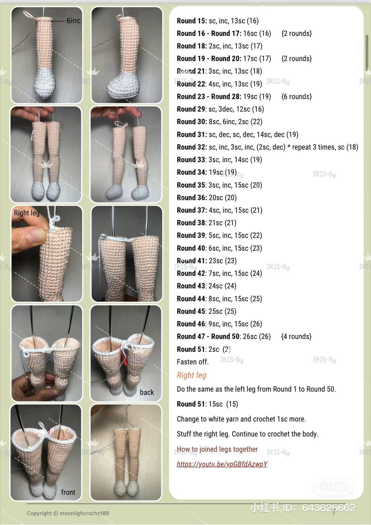 Alana Doll Crochet Pattern: Arms, Legs and Body Tutorial