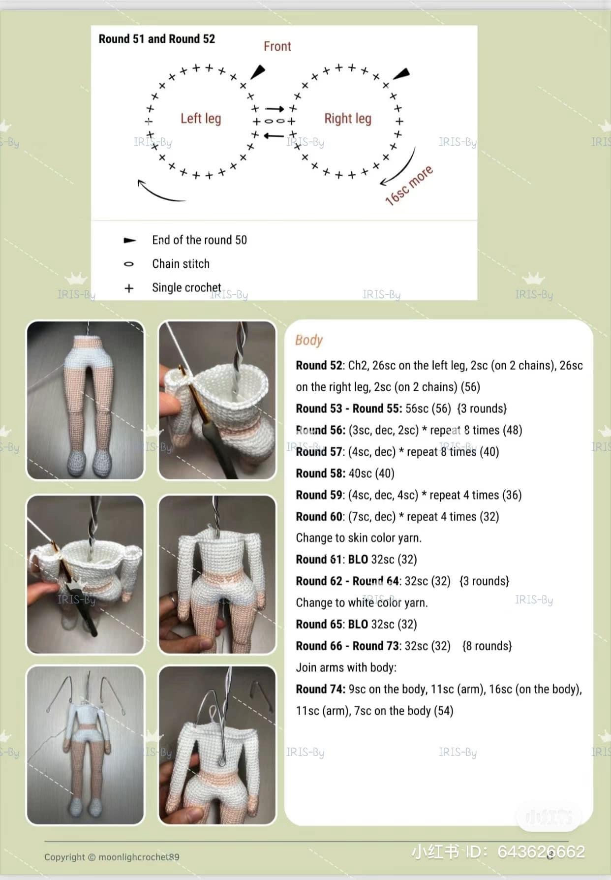 Alana Doll Crochet Pattern: Arms, Legs and Body Tutorial