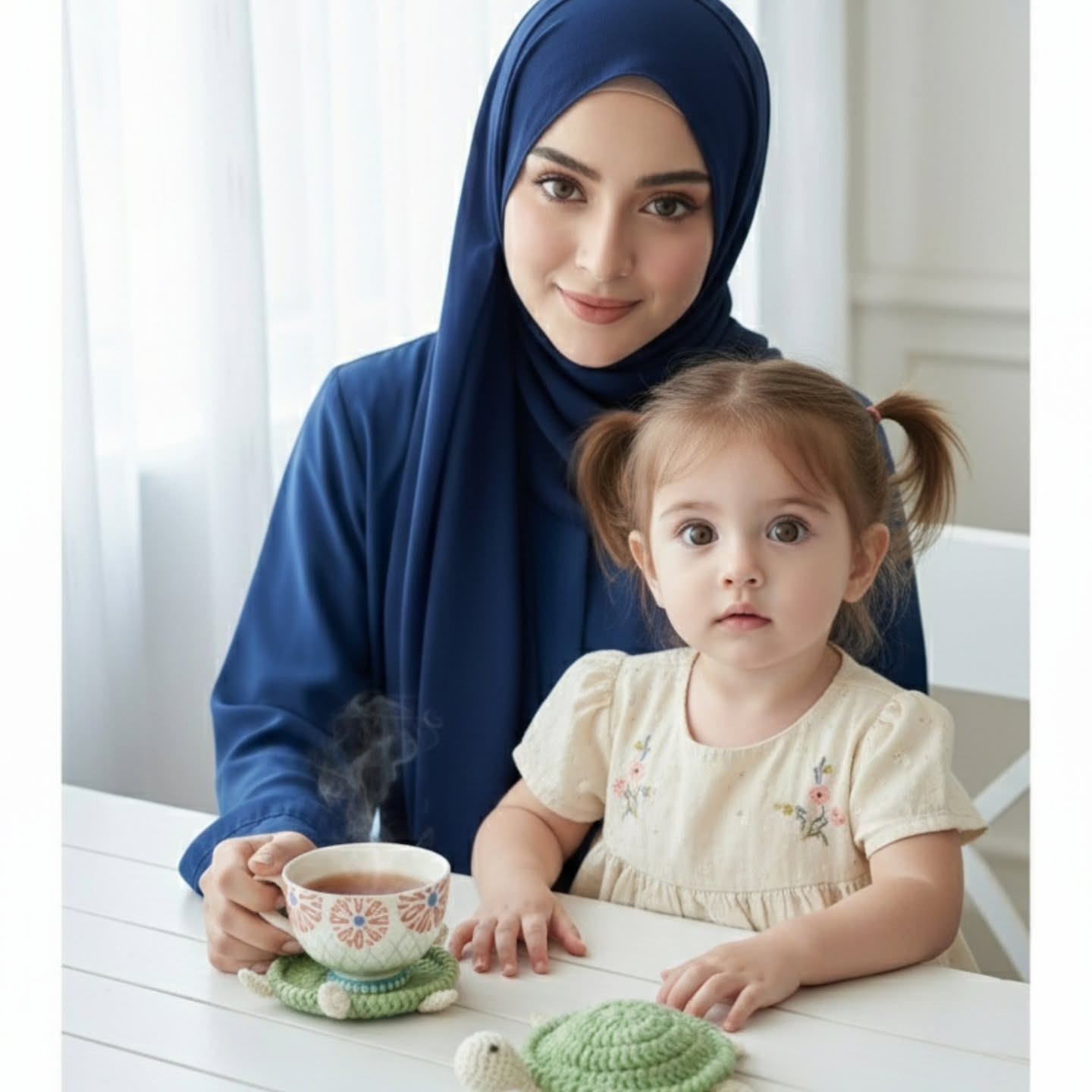 الگوی زیبا برای بافت زیرلیوانی طرح لاک‌پشت