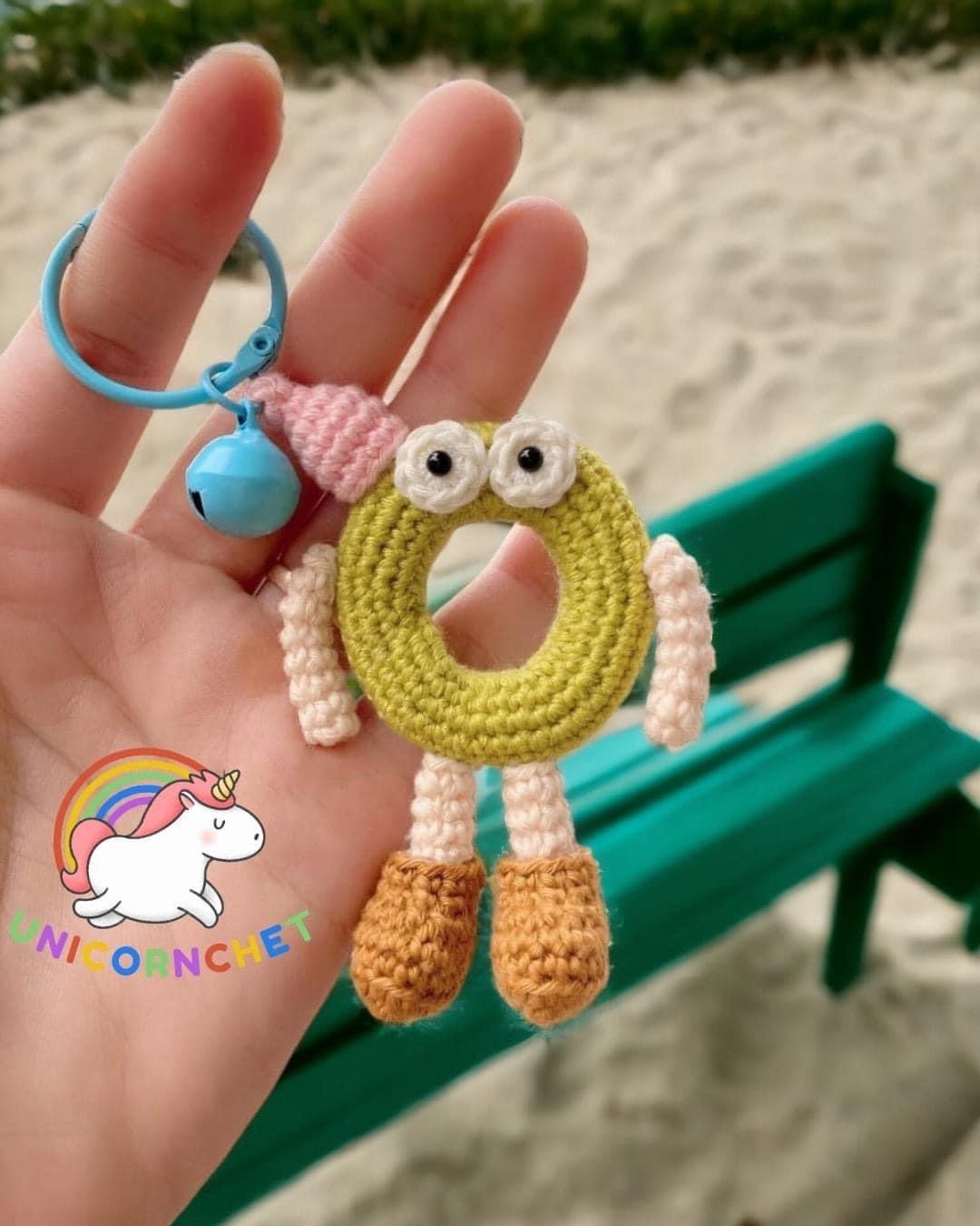 Alphabet Amigurumi Pattern: Letter L and M Keychains