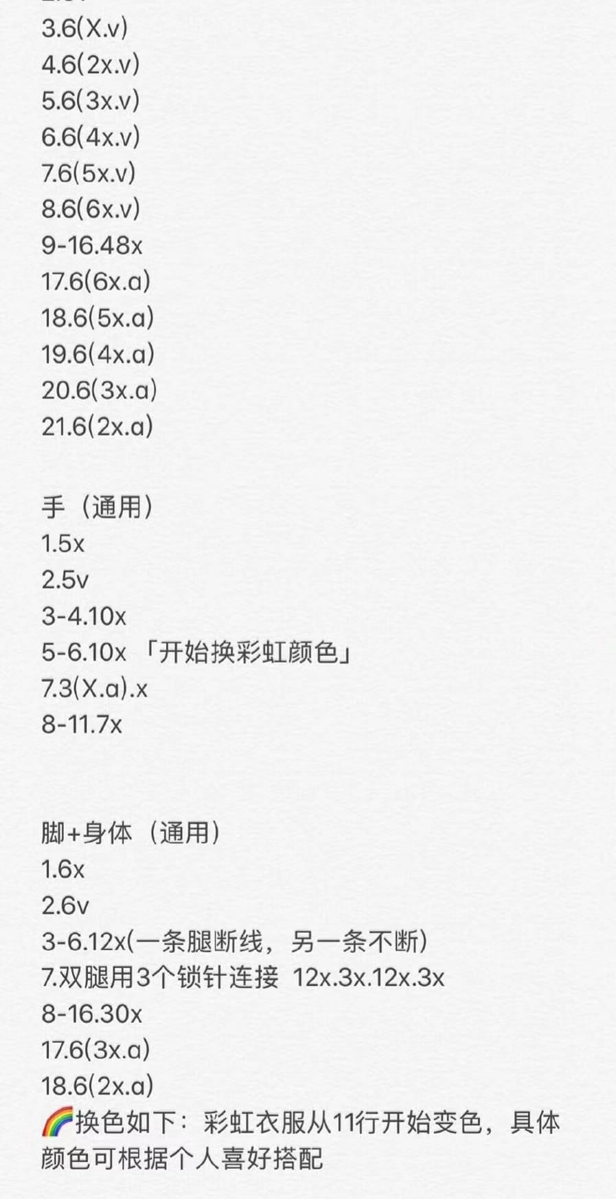 Amigurumi Animals Crochet Chart Pattern