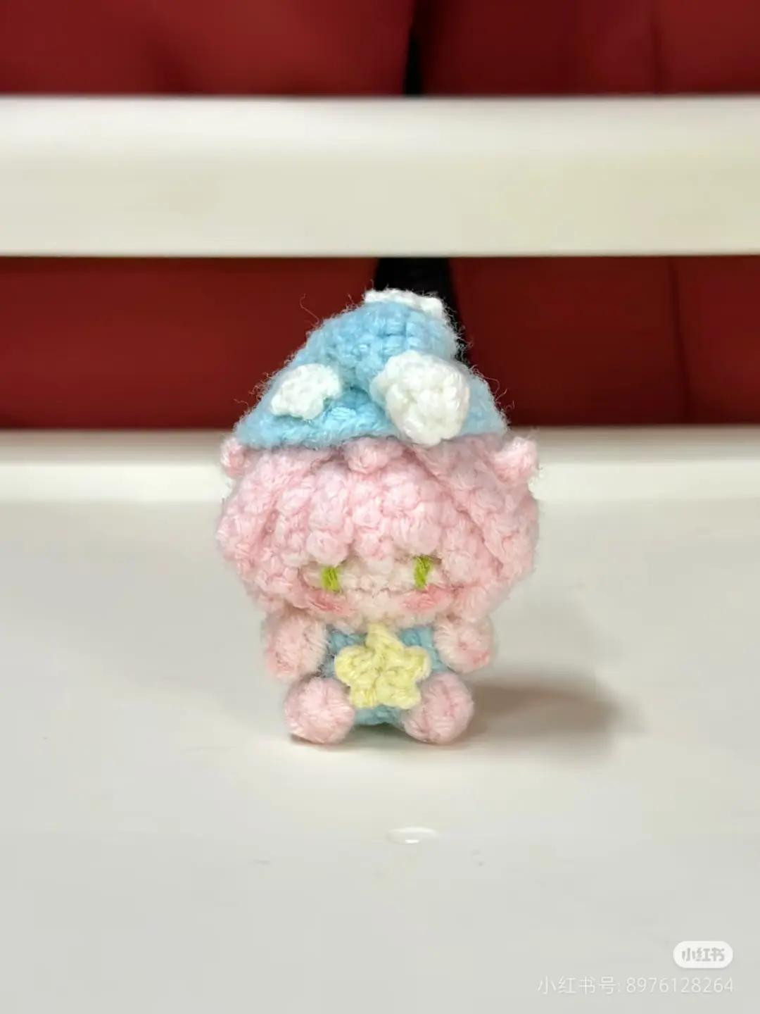 Amigurumi Anya Chart: Pink Candy Doll Crochet Pattern