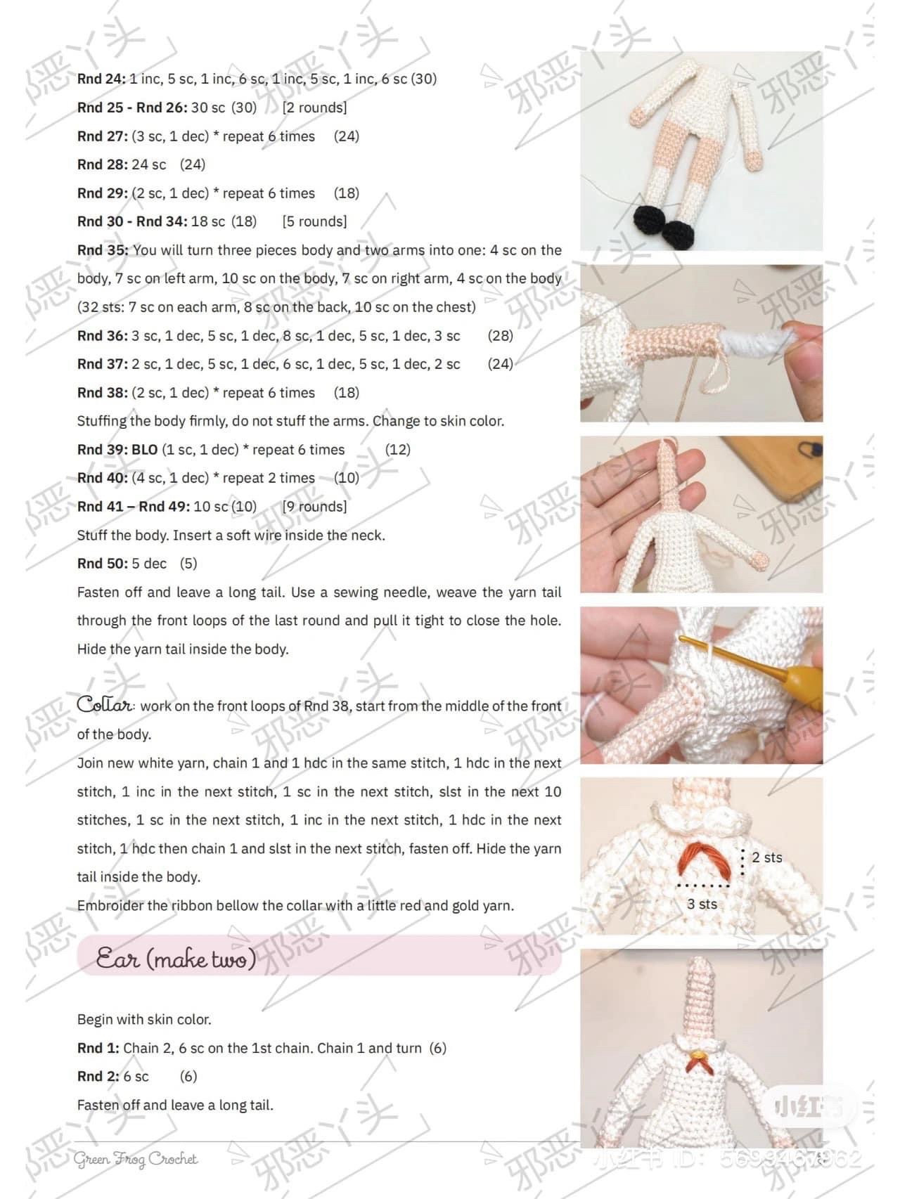 Amigurumi Anya Doll Crochet Pattern Tutorial