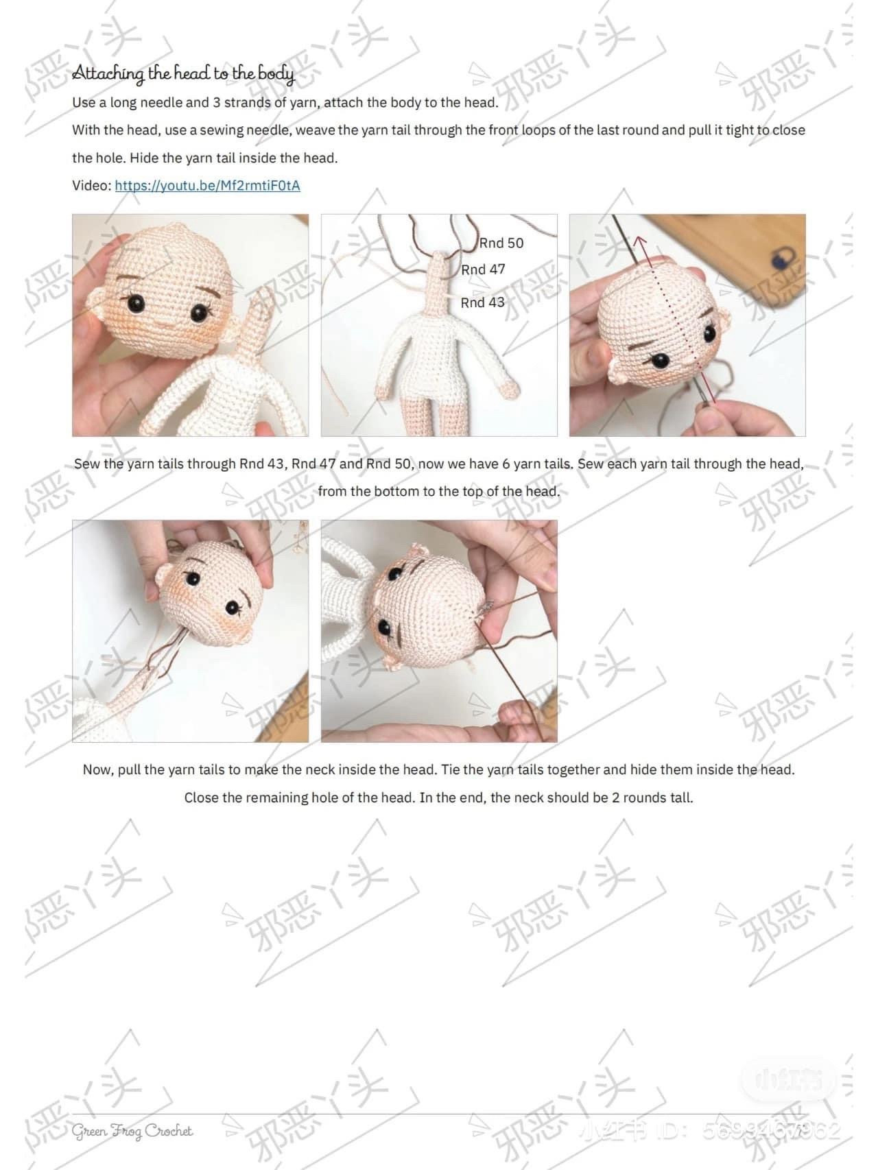 Amigurumi Anya Doll Crochet Pattern Tutorial