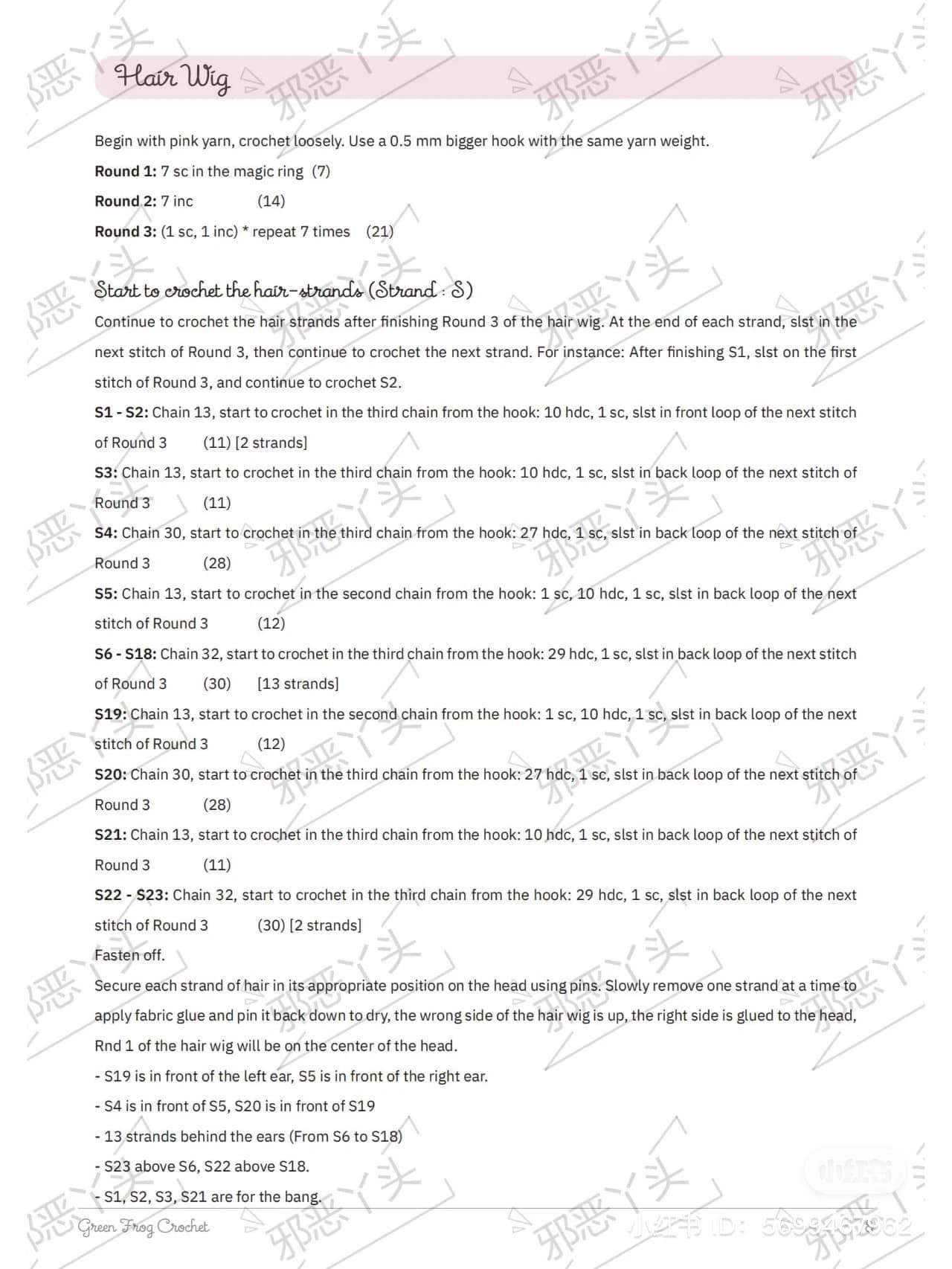 Amigurumi Anya Doll Crochet Pattern Tutorial