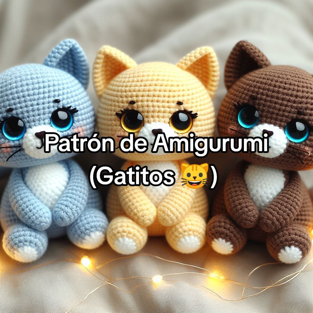 Amigurumi Caramelo Gatito: Patrón PDF Gratis