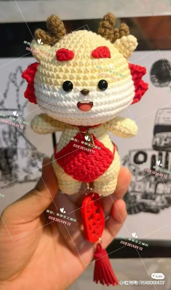 Amigurumi Chinese Dragon Crochet Pattern Chart