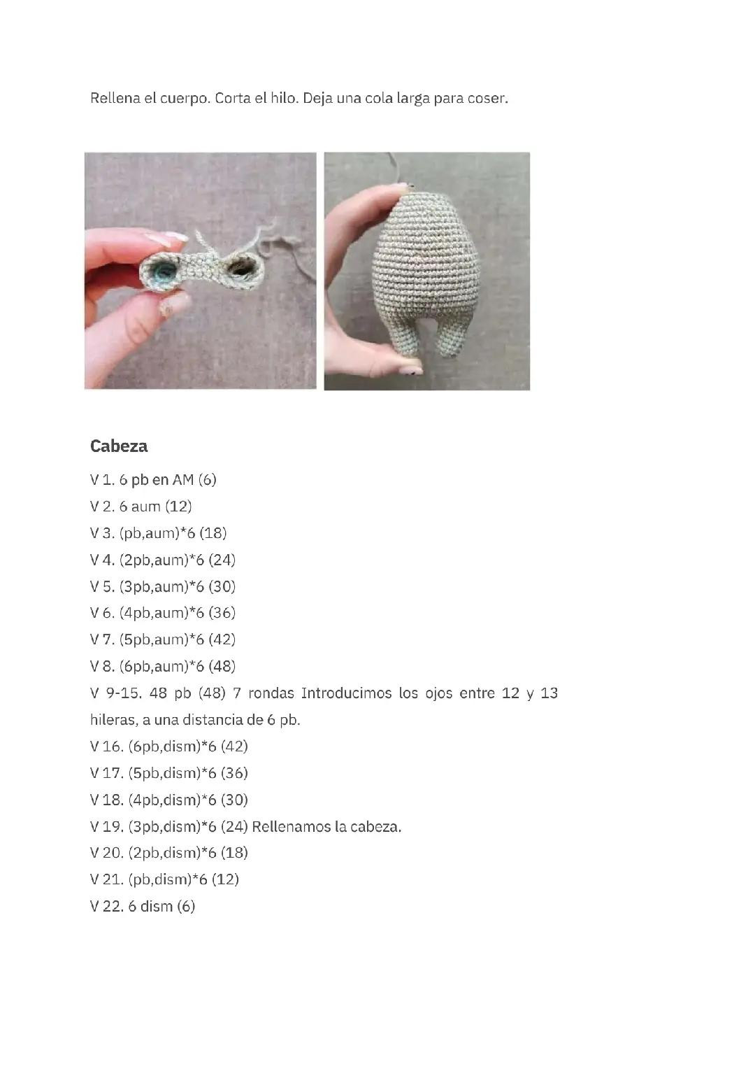 Amigurumi Conejita Ruth PDF Patrón Gratis - Guía paso a paso de crochet