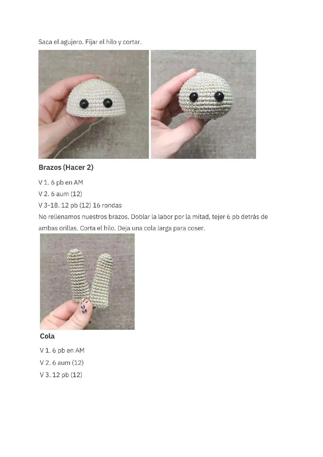 Amigurumi Conejita Ruth PDF Patrón Gratis - Guía paso a paso de crochet