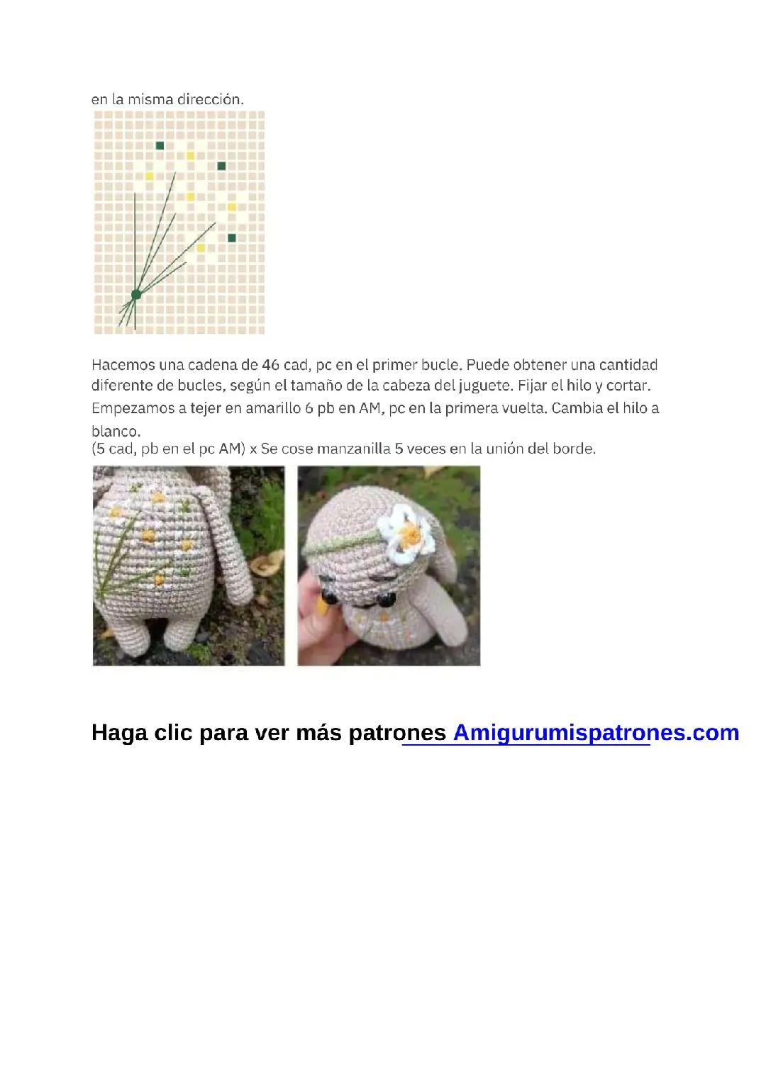 Amigurumi Conejita Ruth PDF Patrón Gratis - Guía paso a paso de crochet