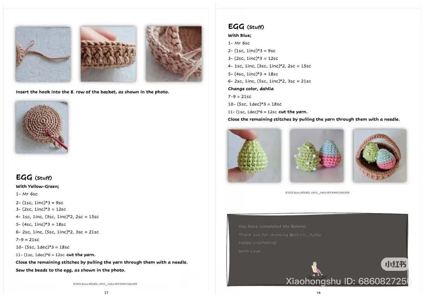 Amigurumi Crochet Doll Pattern with Pink Hair and Yellow Dress