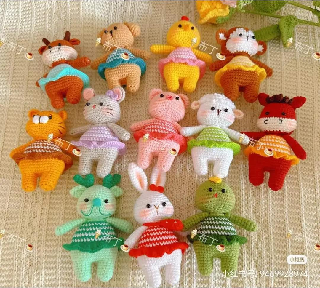 Amigurumi Crochet Patterns for Chinese Zodiac Animals