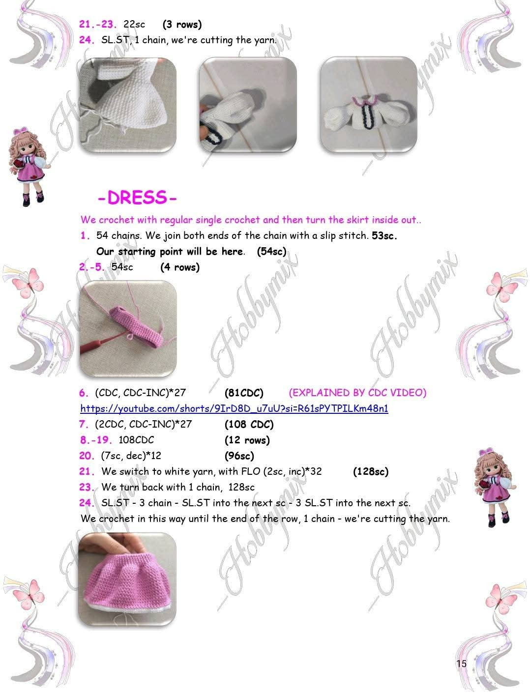 Amigurumi Doll Crochet Pattern: Head, Ears, and Hair Tutorial