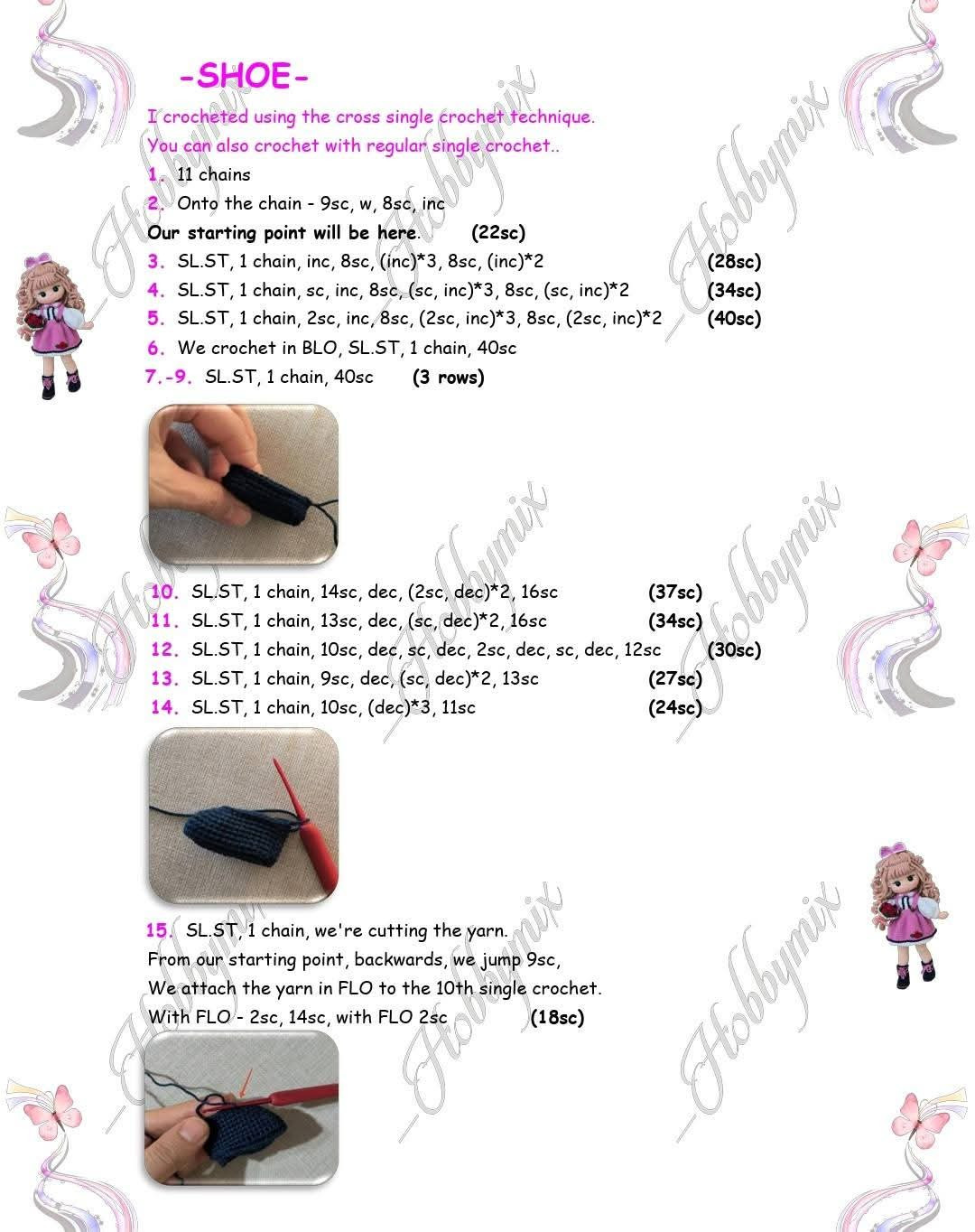 Amigurumi Doll Crochet Pattern: Head, Ears, and Hair Tutorial