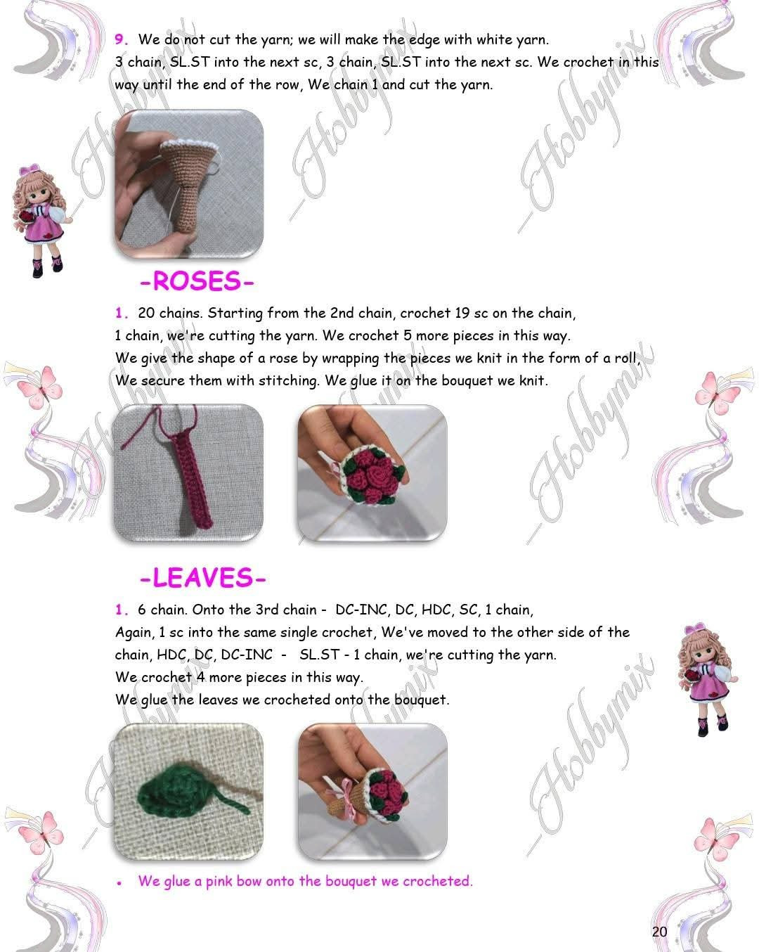 Amigurumi Doll Crochet Pattern: Head, Ears, and Hair Tutorial