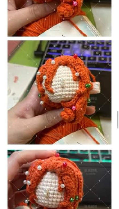Amigurumi Doll Crochet Pattern Tutorial: Orange Hair and Black Hat