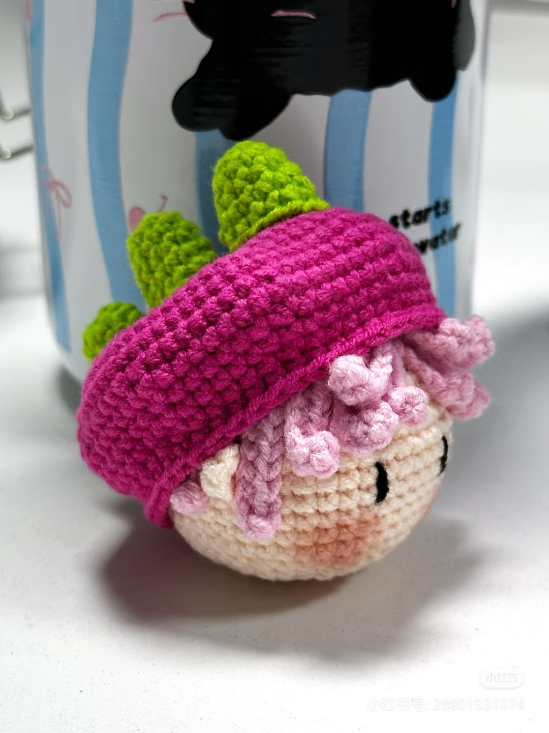 Amigurumi Dragon Hat Watsu Dango Doll Crochet Pattern Chart
